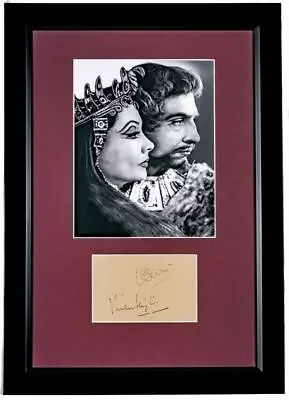 Rare Original VIVIEN LEIGH And LAURENCE OLIVIER Framed Vintage Signature Display • $550