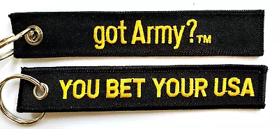 Army Key Ring GOT ARMY? YOU BET YOUR USA Military Key Chain • $10.97