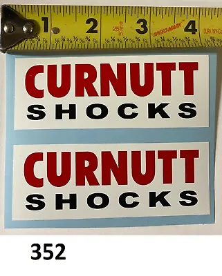2! VMX Curnutt Shocks Stickers Vintage RM YZ KX CR 125 250 400 500 MX Works Bike • $12.87