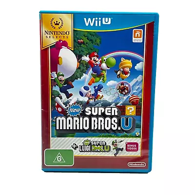 Case And Manual Only NO GAME New Super Mario Bros U Nintendo Wii U Authentic • $14.99