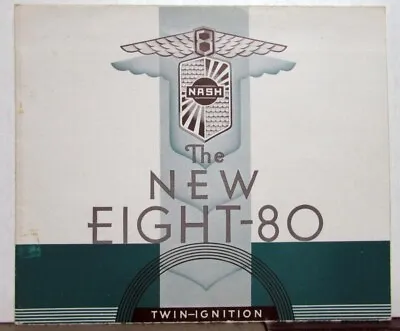 1931 Nash The New Eight 80 Twin Ignition 880 887 882 Rumble Seat Sales Brochure • £44.95