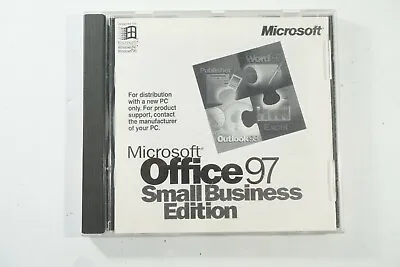 Microsoft Office 97 Small Business Edition CD W/ Product Key FREE 2-3 Day Ship! • $24.99