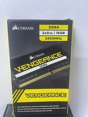 CORSAIR VENGEANCE 16GB (2x8GB) DDR4 SO-DIMM PC4-19200 2400MHZ • £24.99