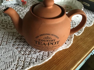 £10 • Buy Vintage Genuine “Suffolk Country Brown Tea - Pot” With Lid  Henry Watson Pottery