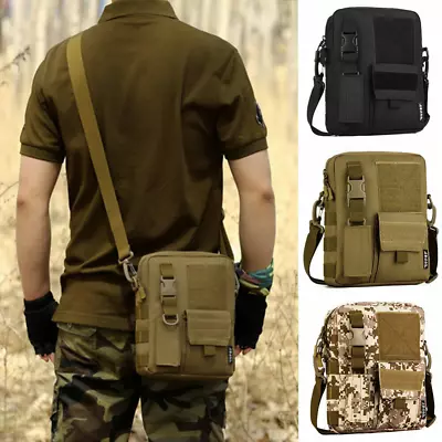 Men's Canvas Vintage Military Messenger Shoulder Bag Handbag Crossbody Satchel • $15.96