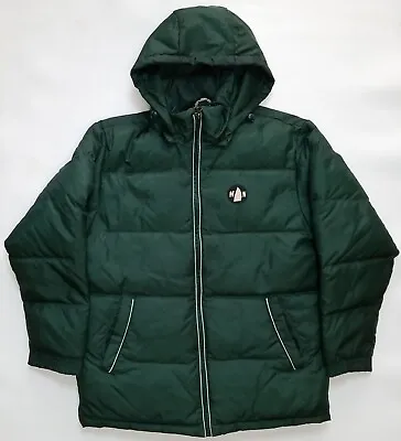 Murphy & Nye Green  Hooded Down Puffer Jacket Men's Sz M Dark Green • $65.99
