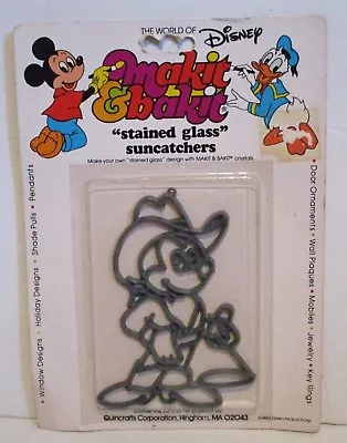 Disney Makit & Bakit Stained Glass Suncatchers Kit Mickey Mouse Cowboy Lasso • $12.99