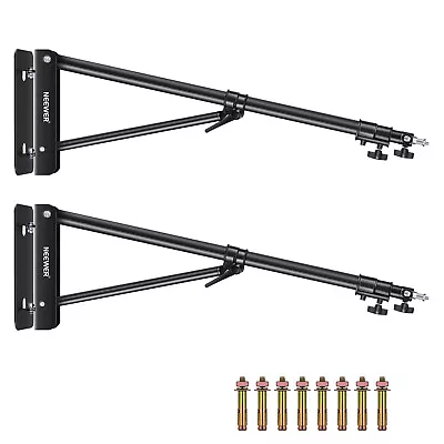 Neewer 2-Pack Triangle Wall Mounting Boom Arm For Studio Video Strobe Lights • £117.99