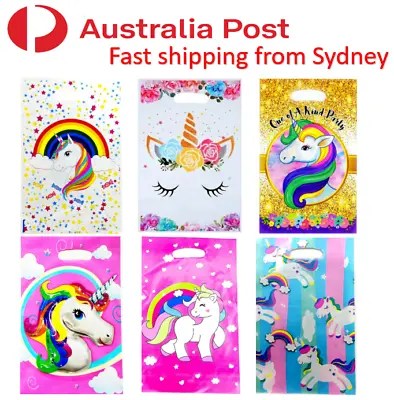 Unicorn Loot Bags Unicorn Lolly Bag Party Bags Birthday Candy Bags 10PCs AU • $3.99