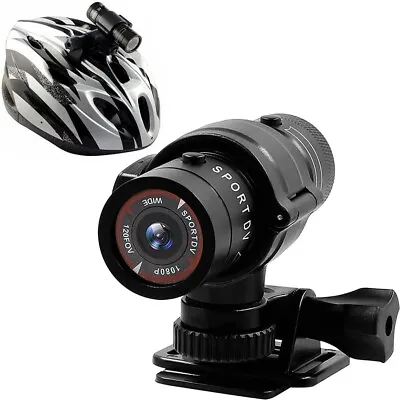 Full HD 1080P Mini Sports DV Camera Bike Motorcycle Helmet Action DVR Video Cam • £35