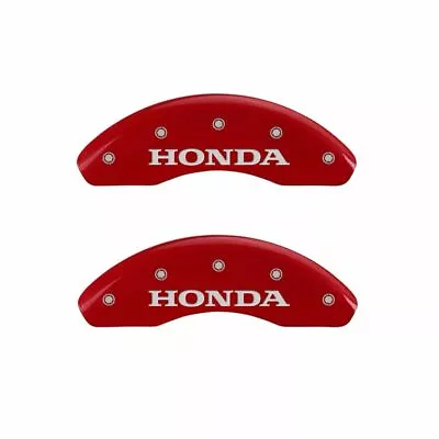 MGP Front/Rear Caliper Covers-Red Honda Civic; 20218SHONRD • $296.88