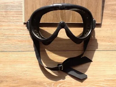 Vintage Pilot Flight/Motorcycle BOUTON Goggles  Mad Max Steam Punk Great! • $25