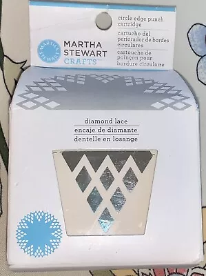 Martha Stewart Diamond Lace Circle Edge Punch Cartridge Crafts Scrapbooking • $8.50