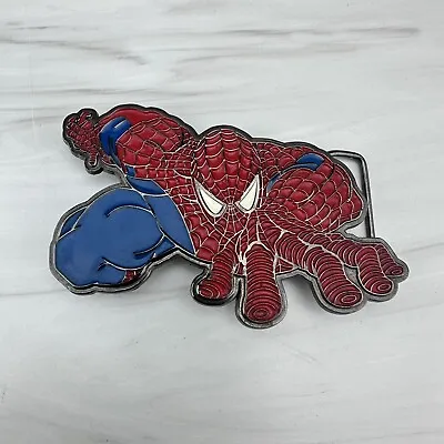 Spider-Man Enamel Belt Buckle 2010 Crawl Pose Marvel Comics Superhero Spiderman • $22.95