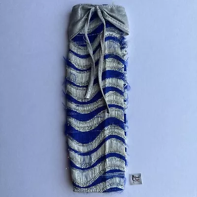 Vintage 1979 Mego Fashion Candi Doll ~#93065 Blue / Silver & White Stripe Dress • $12