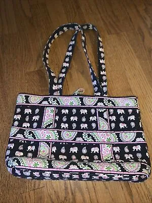 VERA BRADLEY Retired Pattern Pink Elephant Paisley Handbag Shoulder Bag Purse 💗 • $39