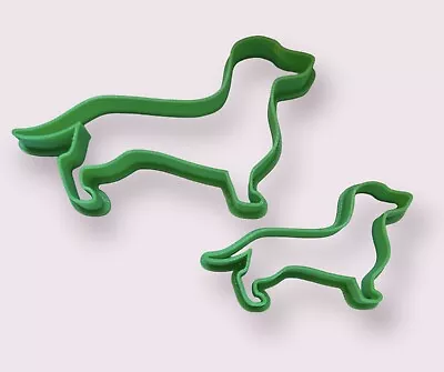 Set Of 2 X Dachshund Dog Cookie Or Fondant Cutters Sugarcraft Icing • £3.35