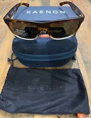 Kaenon Clarke Matte Tortoise Fade Frame ULTRA Gold Mirror Polarized Sunglasses • $99.95