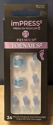 Kiss Impress Premium Press-On Pedicure Toenails 24 Count 90240 All My Life • $6.95