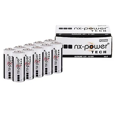 10 X Nx Lr1 N Mn9100 1.5v Alkaline Battery Gp910a 910a E90 Long Expiry • £5.99