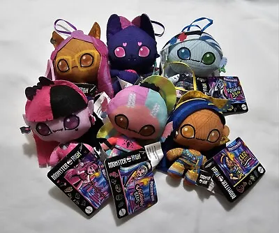 NEW 2022 MONSTER HIGH LOT Of 6 Mini Plush Doll 4  Complete Set Count Fabulous • $39.99