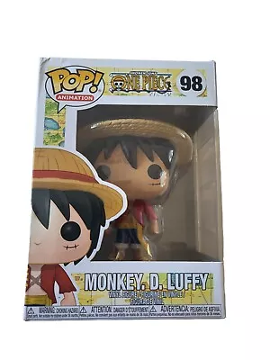 Funko Pop! Monkey D. Luffy #98 One Piece With Straw Hat Vinyl Figure (Read) • $16.99