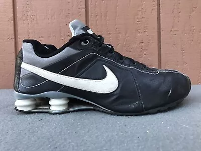 EUC Nike Shox Conundrum SI 407988-005 Men SZ US 11 Running Shoes Black White C6 • $100