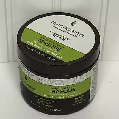 Macadamia Professional Weightless Repair Masque Oil Infused Fine Hair 7.5oz New • $10.99
