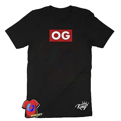 OG King Street Graphic Design Hip Hop Style Black Red Yellow Men's T Shirt S-4XL • $20.98