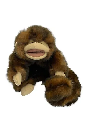 1229. Folkmanis Puppets Small Monkey Hand Puppet Long Tail Cute • $16