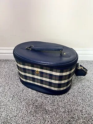 Vanity Case Bag Shoulder Navy With Mirror • £6