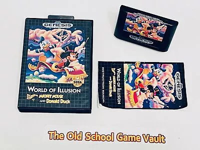 World Of Illusion Mickey Mouse & Donald Duck - Complete Authentic Sega Genesis • $34.99