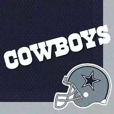 Dallas Cowboys NFL Pro Football Sports Banquet Party Paper Luncheon Napkins • £9.13