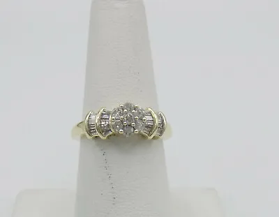  Zales .50CT Women 10K Yellow Gold Diamond Anniversary  Wedding  Engagement Ring • $299.99