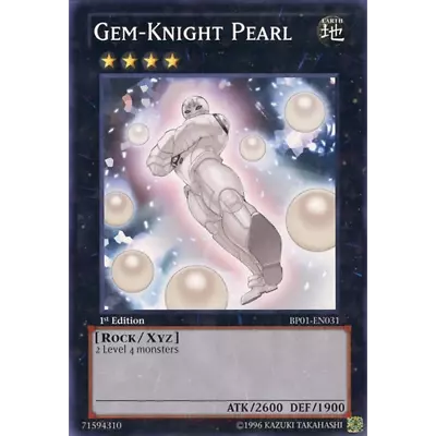 X3 Gem-Knight Pearl - BP01-EN031 - Rare - 1st Edition • $1.95