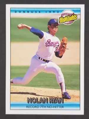$1.98 • Buy Nolan Ryan 1992 Donruss Baseball Card #154 (NM)