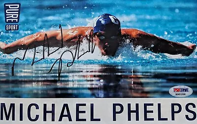 Michael Phelps Autograph Photo Psa Coa • $275