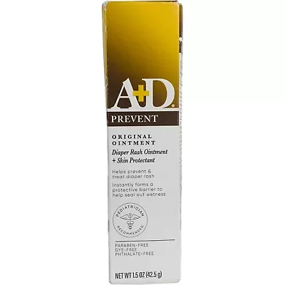 A+D Prevent Original Ointment Diaper Rash Ointment 1.5oz Exp 10/25 • $6.99
