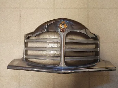 Vintage 1948 Packard Chrome Grill Part No. 391056 Used OEM With Emblem  • $225