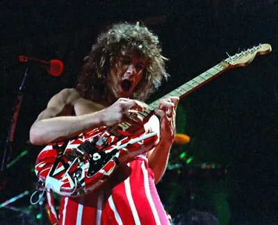 Eddie Van Halen In Concert Playing Guitar 8x10 PHOTO PRINT • $7.98