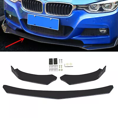 4PCS Universal Front Bumper Lip Body Kit Spoiler For GMC Honda Civic BMW Benz S8 • $129.79