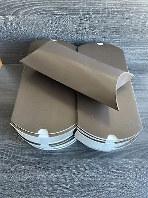 $9.95 • Buy 100 Brown Satin Pillow Boxes 7X5X2 Inch Wedding Party Favor Treat Chocolate
