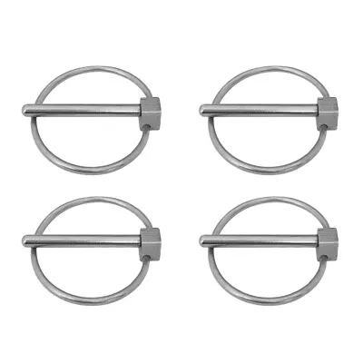 4xStainless Steel Trailer Lynch Pin Locking Pin Clip 4mm Boat Trailer Parts • £14.65