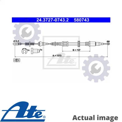 New First Line Parking Hand Brake Cable For Opel Vauxhall Chevrolet Corsa B S93 • $58.56