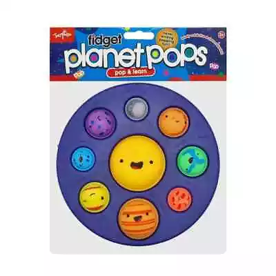 £4.59 • Buy Pop Popper Fidget Toy Push It Poppet Bubble Stress Solar System Galaxy Planets