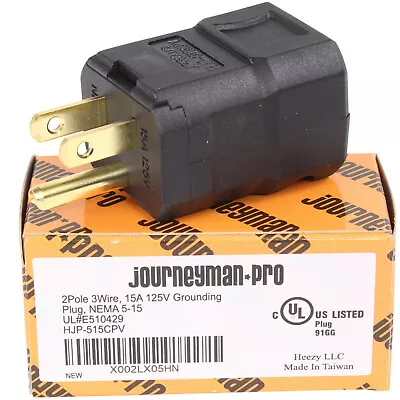 $10.97 • Buy Male Extension Cord Replacement Ends 15 Amp Power Plug Electrical Repair 5-15P 