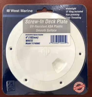 Boat Deck 4  Screw-In Deck Plate West Marine #11743002 • $7