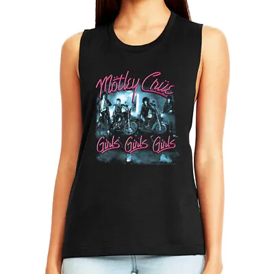 Motley Crue Girls Girls Girls Women's Tank Top Muscle Heavy Metal Rock Band Live • $28.50