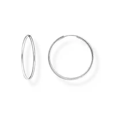 Genuine THOMAS SABO Medium Hoop Earrings Silver • $89