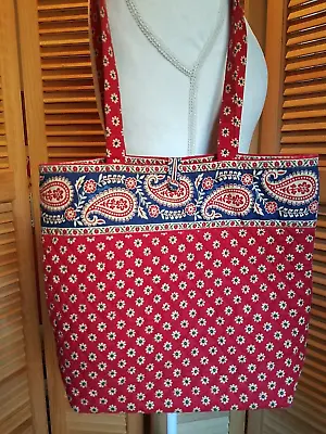 2003 Vera Bradley Americana Red  Quilted  Purse Shoulder Bag Tote • $14